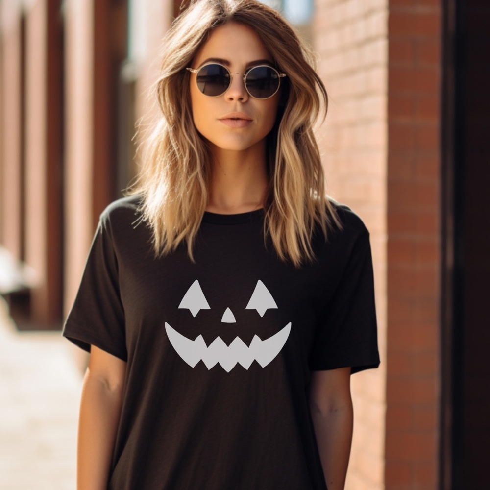 Halloween Pumpkin Tee Sweatshirt